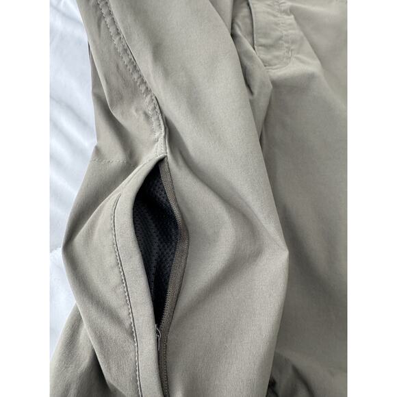 Eddie Bauer Convertible Tech Pants Mens 32x30 Green Nylon Spandex Outdoor Hiking - Picture 9 of 15